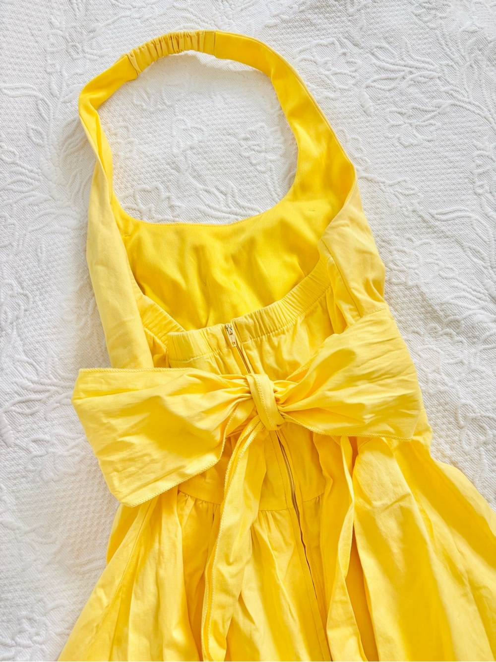 Yellow Halter Dress for Summer Party Dress